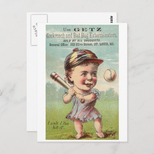 Getz-kakkerlak en -insectenverdelgers briefkaart (Voorkant / Achterkant)