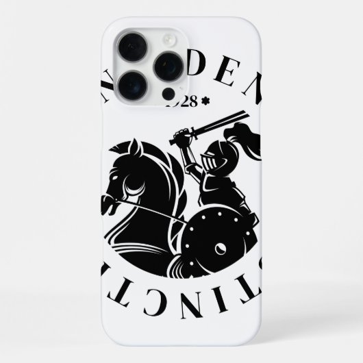 GEUEE Vintage Knight Serie iPhone Hoesje (Achterkant)