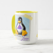 Geüpgraded Windows Endevour OS Tux Mok (Voorkant links)