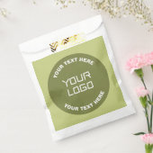 Geüpload logo of ontwerp & tekst in elke kleur aan bedankzakje (Gezegeld)