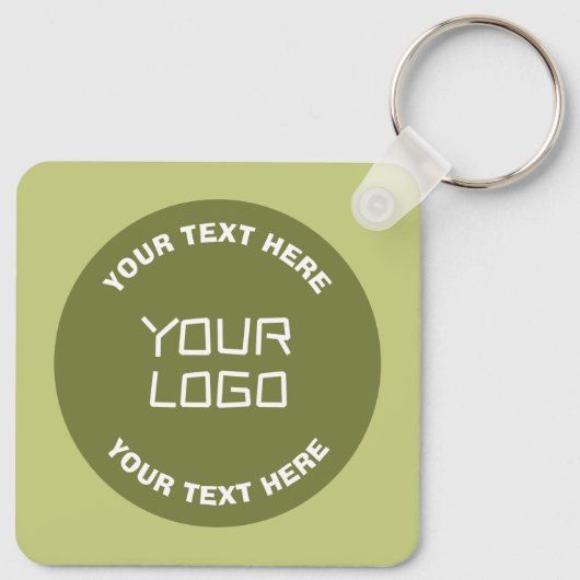 Geüploade Logo of ontwerp & bewerkbare tekst Elke  Sleutelhanger (Achterkant)