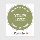 Geüploade Logo of ontwerp & bewerkbare tekst Elke  Sticker (Vel)