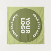 Geüploade Logo of ontwerp & bewerkbare tekst Elke  Wandkleed (Voorkant (horizontaal))