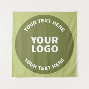 Geüploade Logo of ontwerp & bewerkbare tekst Elke Wandkleed