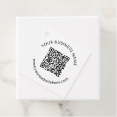 Geüploade QR-code Sjabloon met bewerkbare tekst Bedankjes Labels (In situ)