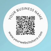 Geüploade QR-code Sjabloon met bewerkbare tekst Labels