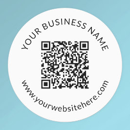 Geüploade QR-code Sjabloon met bewerkbare tekst Labels