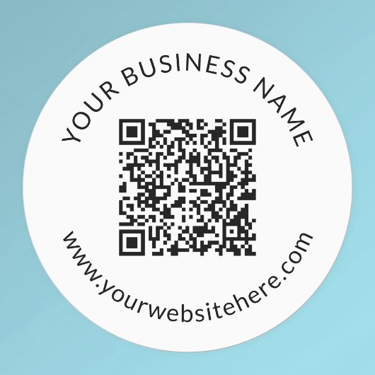 Geüploade QR-code Sjabloon met bewerkbare tekst Labels