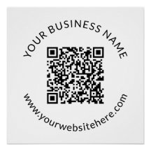 Geüploade QR-code Sjabloon met bewerkbare tekst