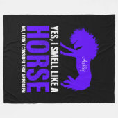 Geur als een paard in Royal Personalized Fleece Deken (Voorkant (Horizontaal))