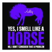 Geur als een paard in Royal Personalized Foto Afdruk (Voorkant)