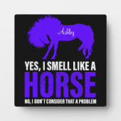 Geur als een paard in Royal Personalized Fotoplaat (Voorkant)