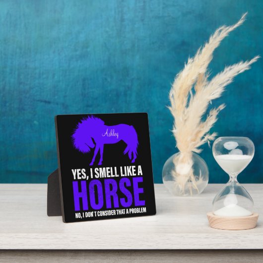 Geur als een paard in Royal Personalized Fotoplaat (Insitu)