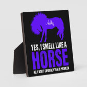 Geur als een paard in Royal Personalized Fotoplaat (Voorkant)
