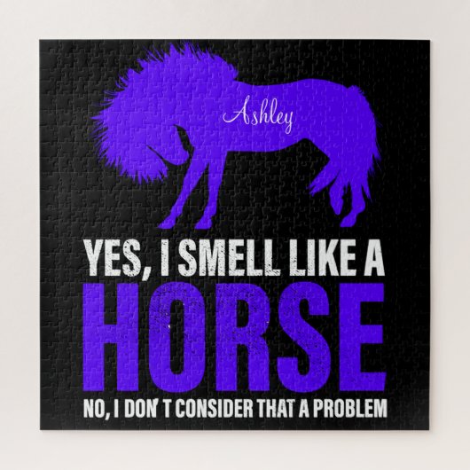 Geur als een paard in Royal Personalized Legpuzzel (Verticaal)