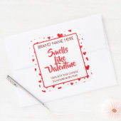 Geur Als Valentijn Aangepaste Kaarslabels Vierkante Sticker (Envelop)
