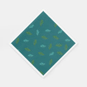 Geur van een bos - Groene sparrentakken servette Servet (Hoek)