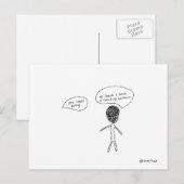 geur van het briefkaart van de humor (Voorkant / Achterkant)