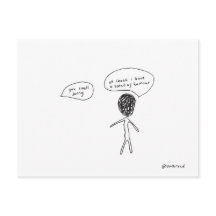 geur van het briefkaart van de humor