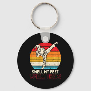 Geur Voeten Meisje Ponytail Kick Karate Taekwondo Sleutelhanger