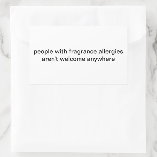 geurallergische sticker (Tas)