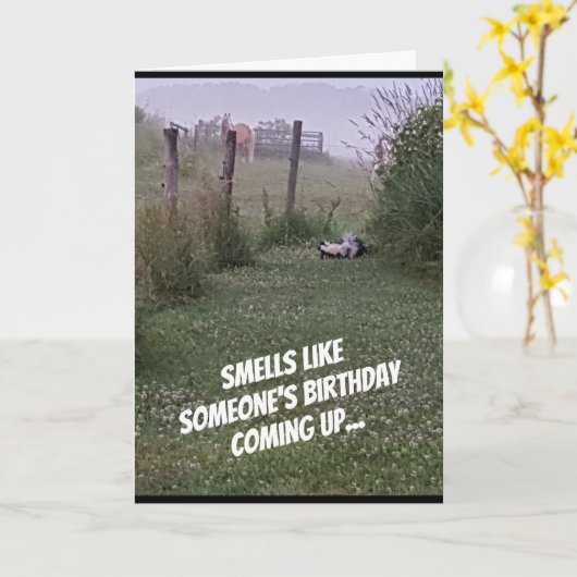 "Geuren zoals een Verjaardag" kaart (Gele Bloem)