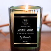 Geurend Soja Bijenwas Kaars Zakelijk Goud Branding Voedselcontainer Etiket