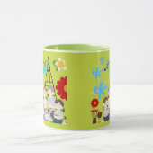 Geurende bloemensplash limoen mok (Midden)