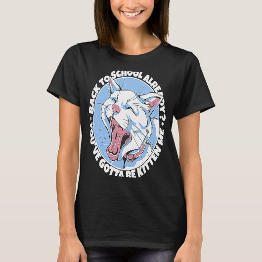 Geurende krijsende kat t-shirt (Voorkant)