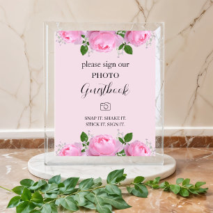 Geurende Roze Rozen , Foto-gastenboek Poster