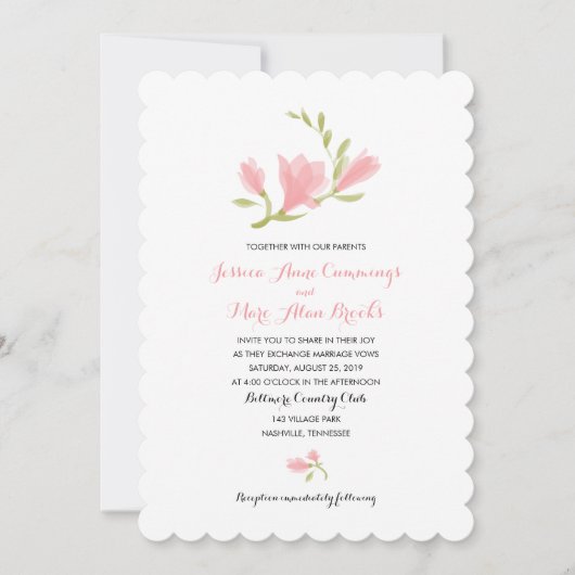 Geurige Freesia Petals | Bruiloft Kaart (Voorkant)