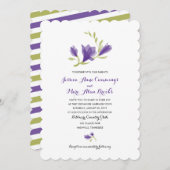 Geurige Freesia Petals | Bruiloft Kaart (Voorkant / Achterkant)