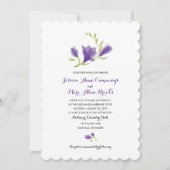 Geurige Freesia Petals | Bruiloft Kaart (Voorkant)