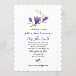 Geurige Freesia Petals | Bruiloft Kaart