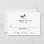 Geurige Freesia Petals | Bruiloft RSVP (Voorkant)