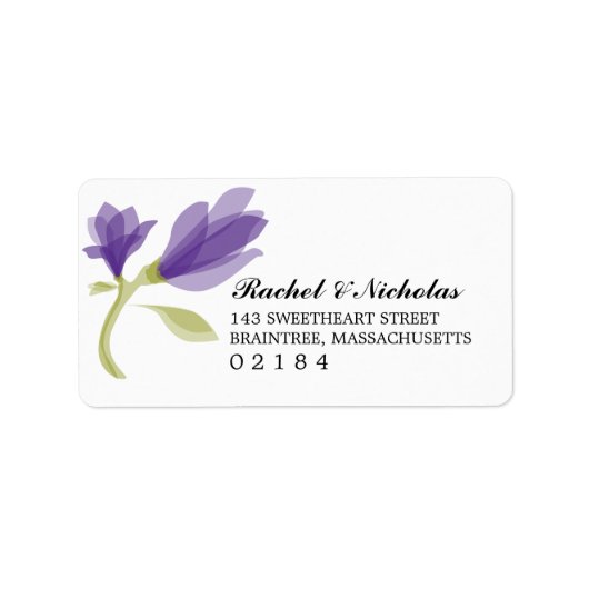Geurige Freesia Petals | Postadres Etiket (Voorkant)