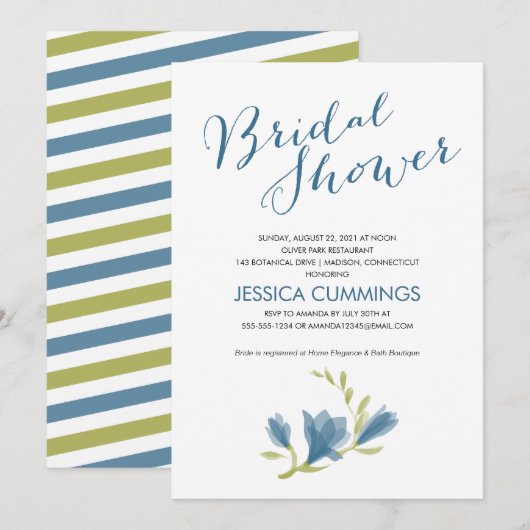 Geurige Freesia Petals | VRIJGEZELLENFEEST Kaart (Voorkant / Achterkant)