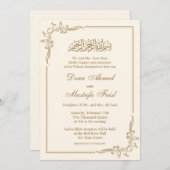 Geurige Islamitische nikkah bruiloft Kaarten (Voorkant / Achterkant)