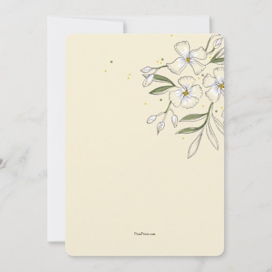 Geurige Jasmine uitnodiging (Achterkant)