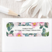 Geurige tuin bruiloft retour adreslabels etiket (Insitu)