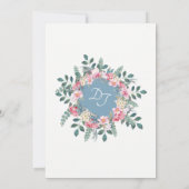 Geurige tuin bruiloft uitnodiging (Achterkant)