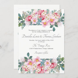 Geurige tuin bruiloft uitnodiging