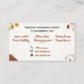 Geurkaars Visitekaartje (Achterkant)