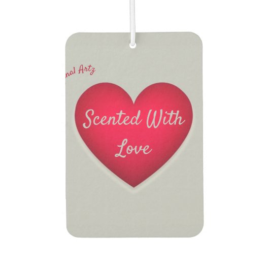 Geurstof met liefde hart luchtverfrisser (Voorkant)