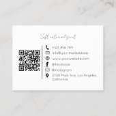 Geurwinkel Bezoekkaart QR Code Parfum Merk Visitekaartje (Achterkant)