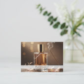 Geurwinkel Bezoekkaart QR Code Parfum Merk Visitekaartje (Staand voorkant)