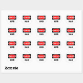 Gevaar2m Ronde Sticker (Vel)