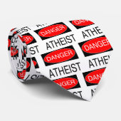 Gevaar - Atheïst Funny T-Shirt Mok Schort Bag Stropdas (Opgerold)