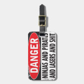 Gevaar! bagagelabel (Voorkant verticaal)