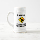 Gevaar brandbaar bij Drink schimmelaar - Zachte Hu Bierpul (Links)